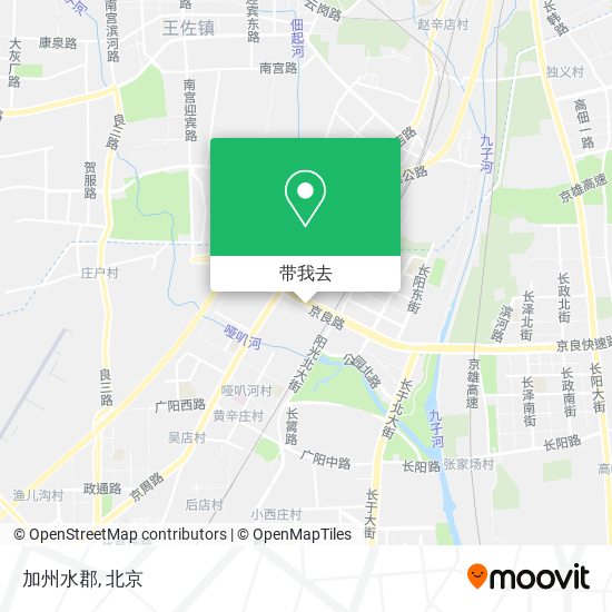 加州水郡地图