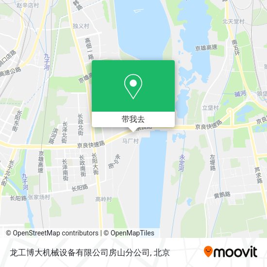龙工博大机械设备有限公司房山分公司地图