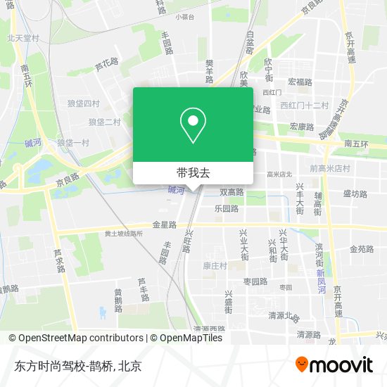 东方时尚驾校-鹊桥地图