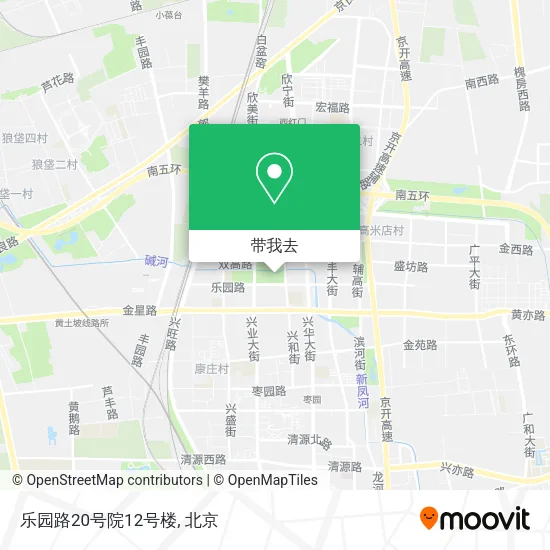 乐园路20号院12号楼地图