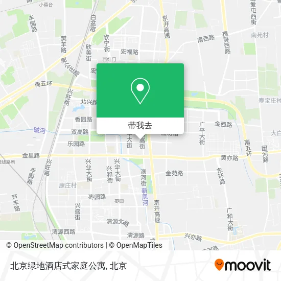北京绿地酒店式家庭公寓地图
