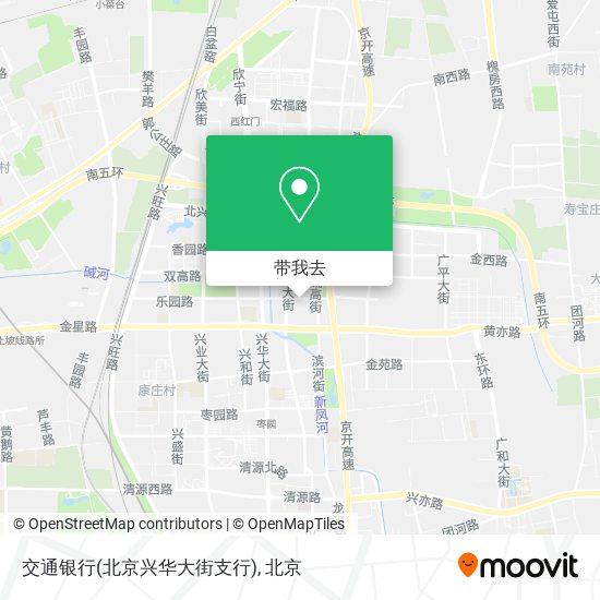交通银行(北京兴华大街支行)地图