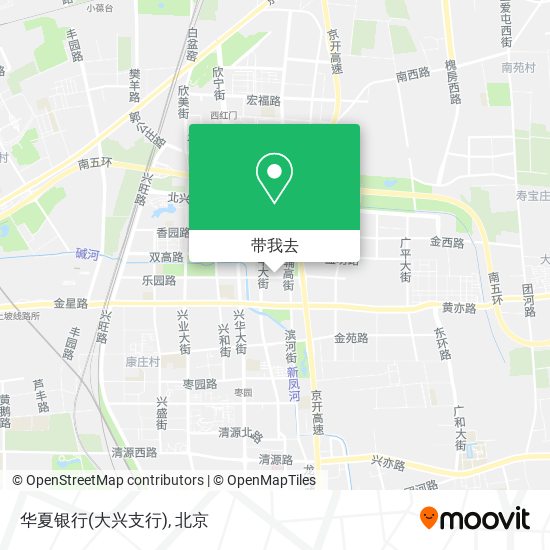 华夏银行(大兴支行)地图