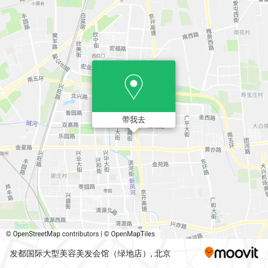 发都国际大型美容美发会馆（绿地店）地图