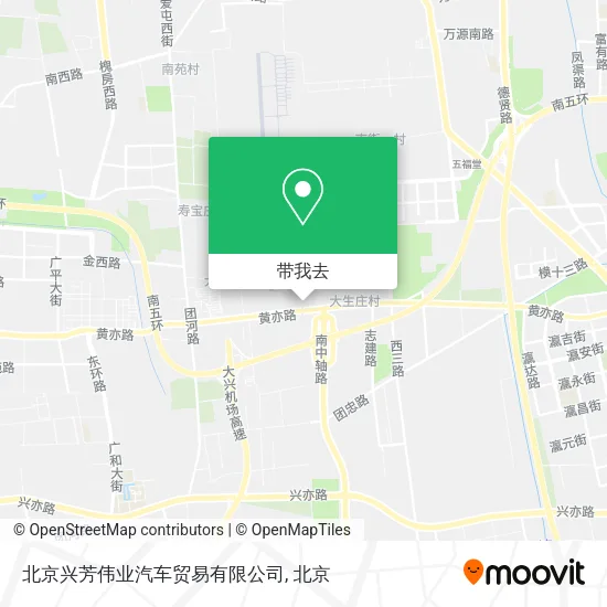 北京兴芳伟业汽车贸易有限公司地图