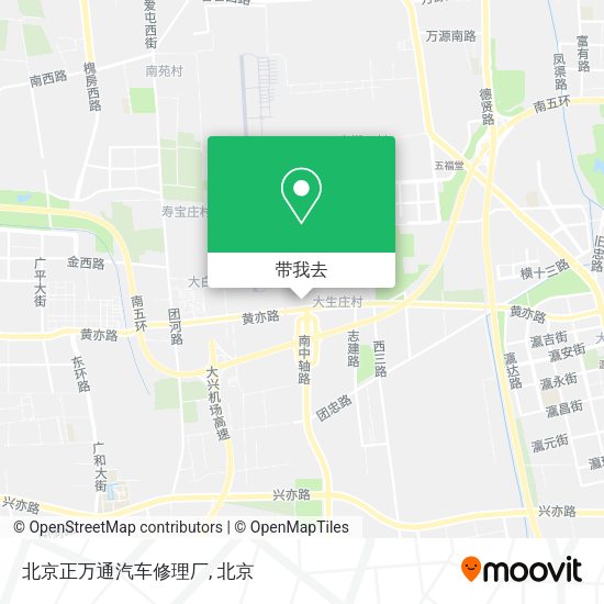 北京正万通汽车修理厂地图