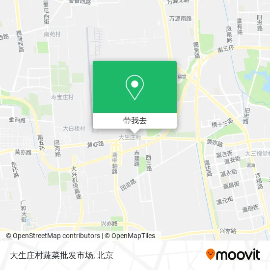 大生庄村蔬菜批发市场地图