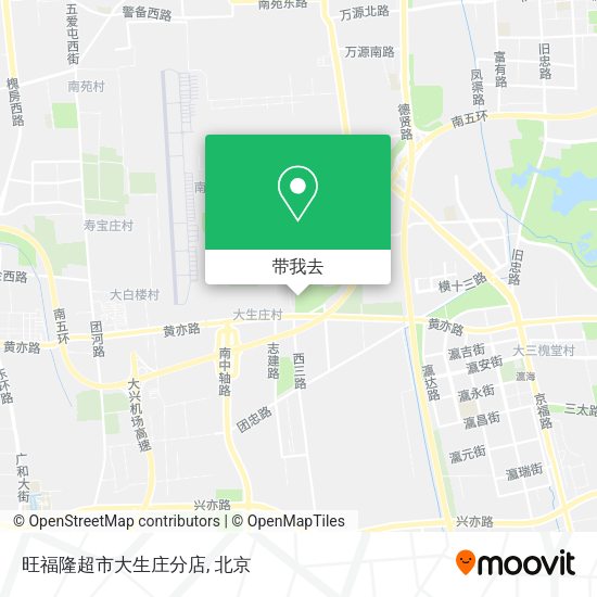 旺福隆超市大生庄分店地图