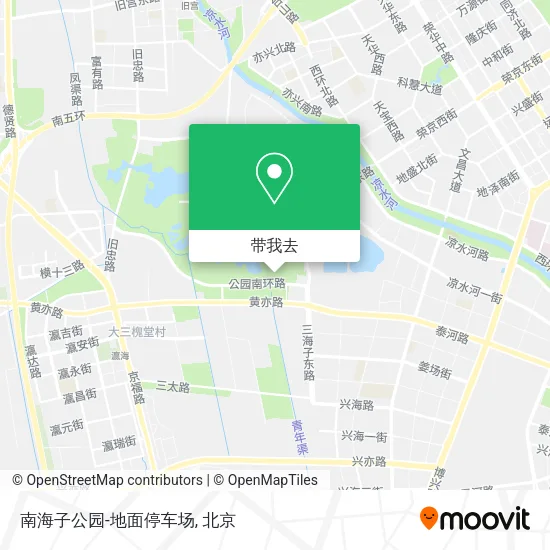 南海子公园-地面停车场地图