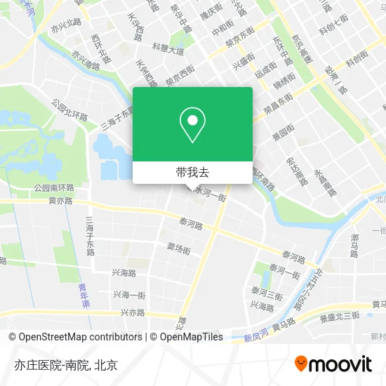 亦庄医院-南院地图