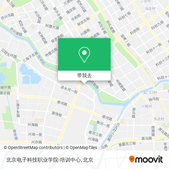 北京电子科技职业学院-培训中心地图