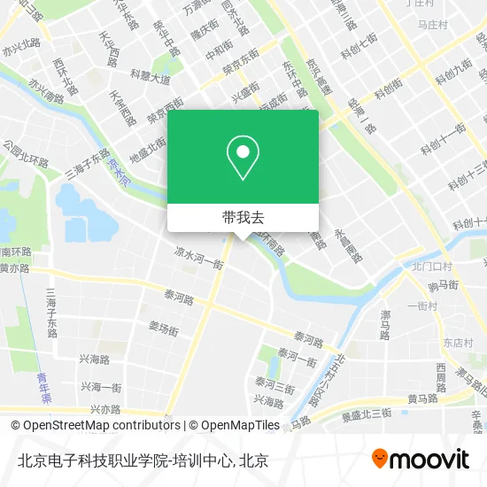 北京电子科技职业学院-培训中心地图