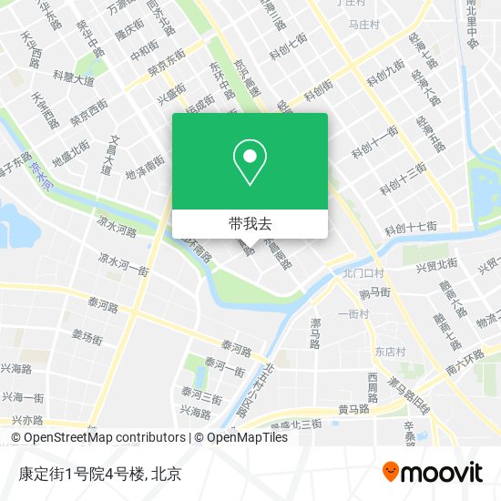 康定街1号院4号楼地图