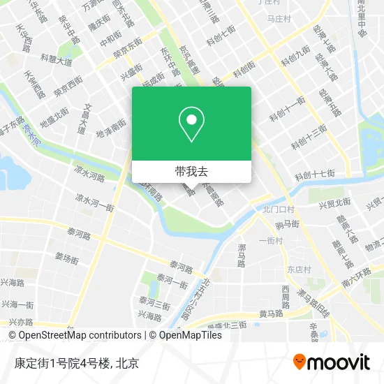 康定街1号院4号楼地图