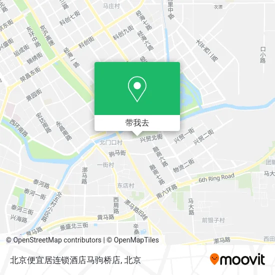 北京便宜居连锁酒店马驹桥店地图