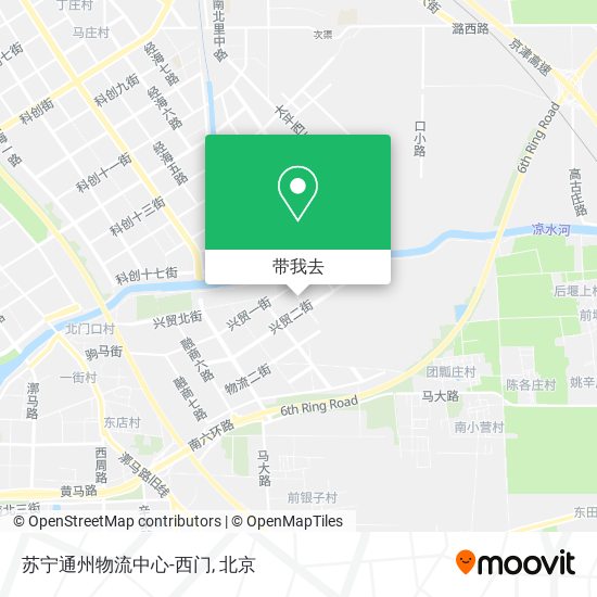 苏宁通州物流中心-西门地图