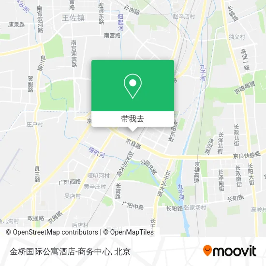 金桥国际公寓酒店-商务中心地图