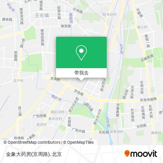 金象大药房(京周路)地图
