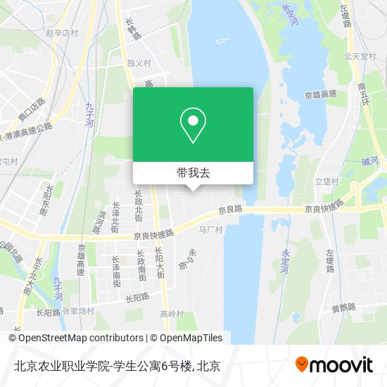 北京农业职业学院-学生公寓6号楼地图