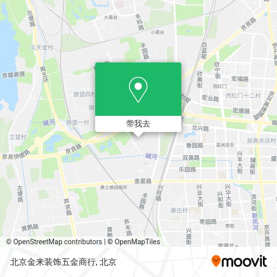 北京金来装饰五金商行地图