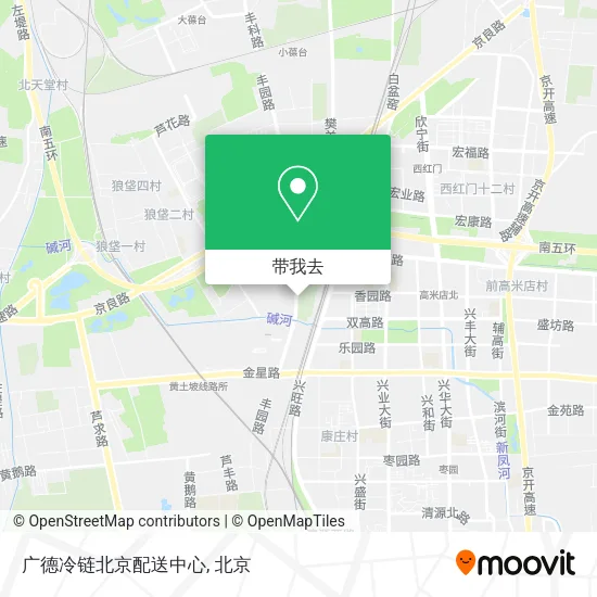 广德冷链北京配送中心地图
