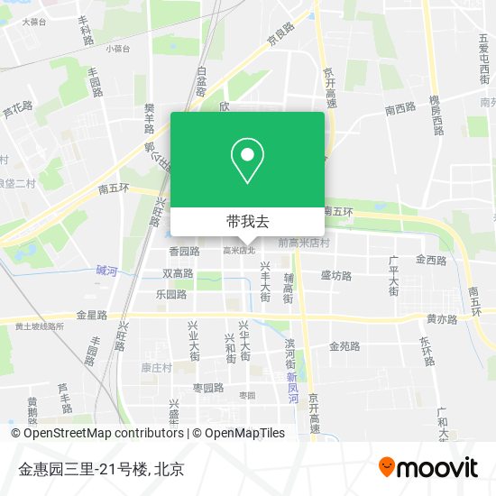 金惠园三里-21号楼地图