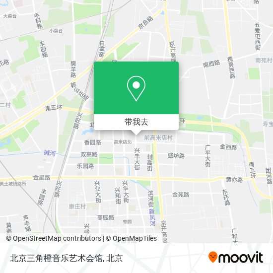 北京三角橙音乐艺术会馆地图