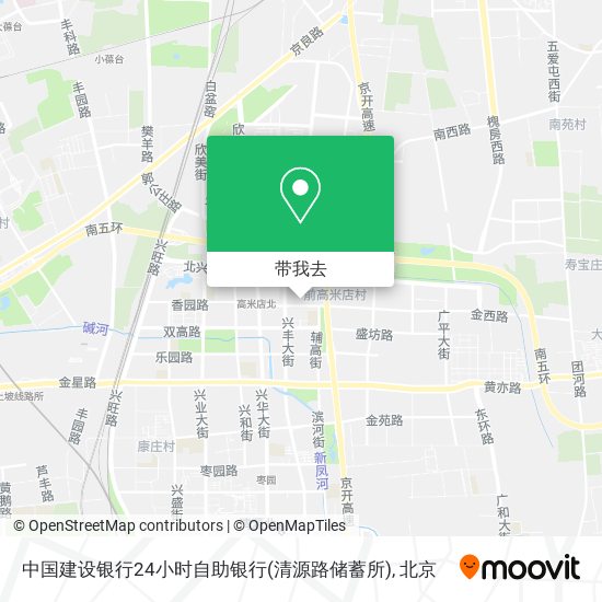 中国建设银行24小时自助银行(清源路储蓄所)地图