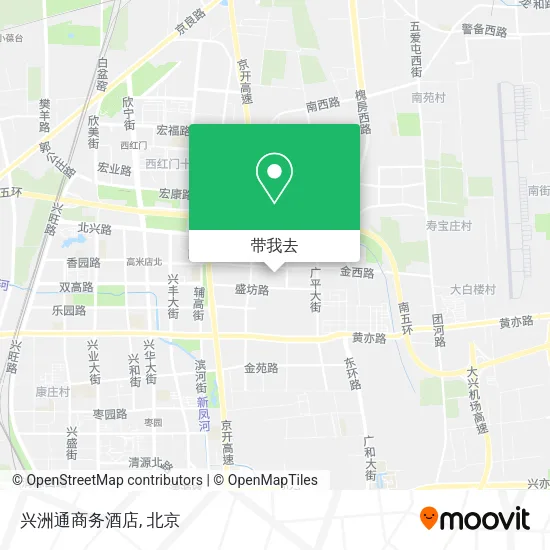 兴洲通商务酒店地图