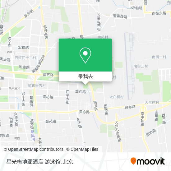 星光梅地亚酒店-游泳馆地图