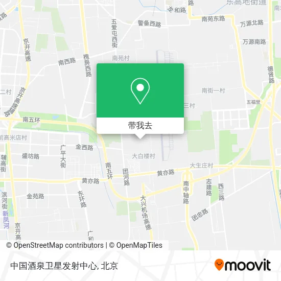 中国酒泉卫星发射中心地图
