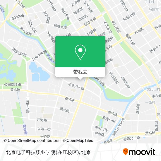 北京电子科技职业学院(亦庄校区)地图