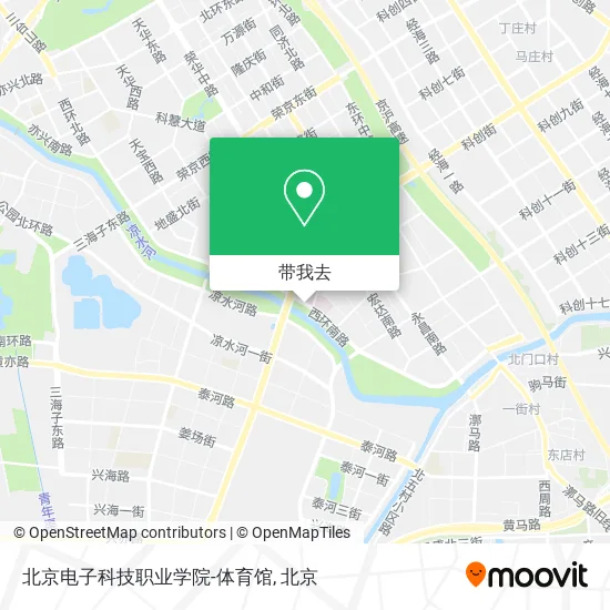 北京电子科技职业学院-体育馆地图