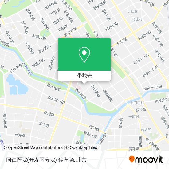 同仁医院(开发区分院)-停车场地图