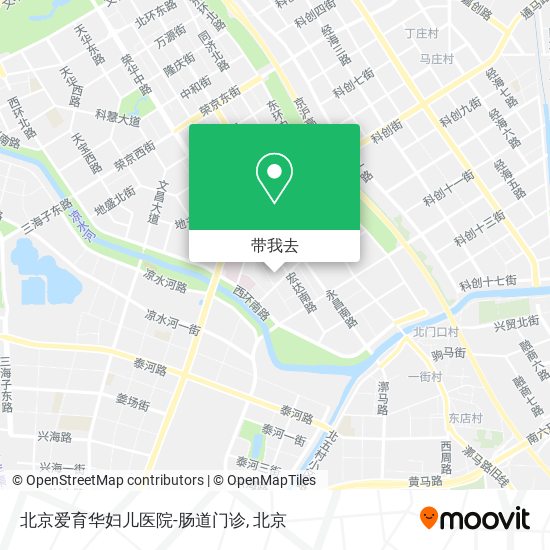 北京爱育华妇儿医院-肠道门诊地图