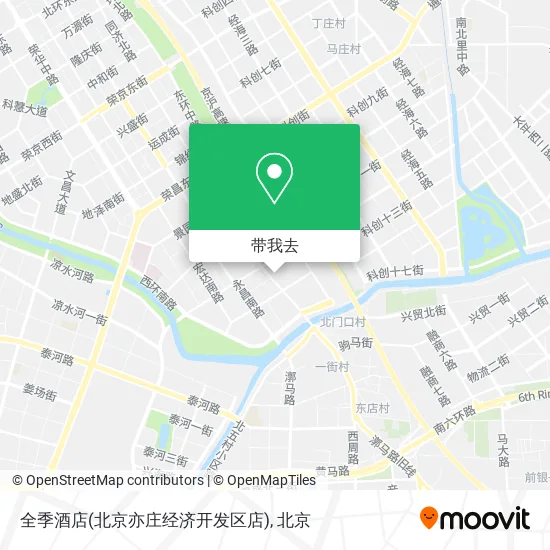 全季酒店(北京亦庄经济开发区店)地图