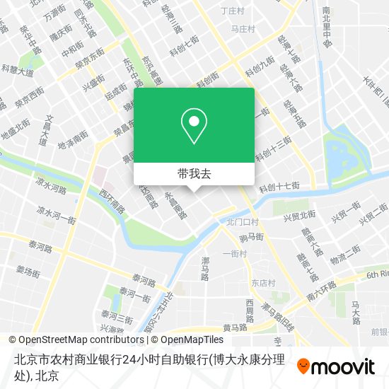 北京市农村商业银行24小时自助银行(博大永康分理处)地图
