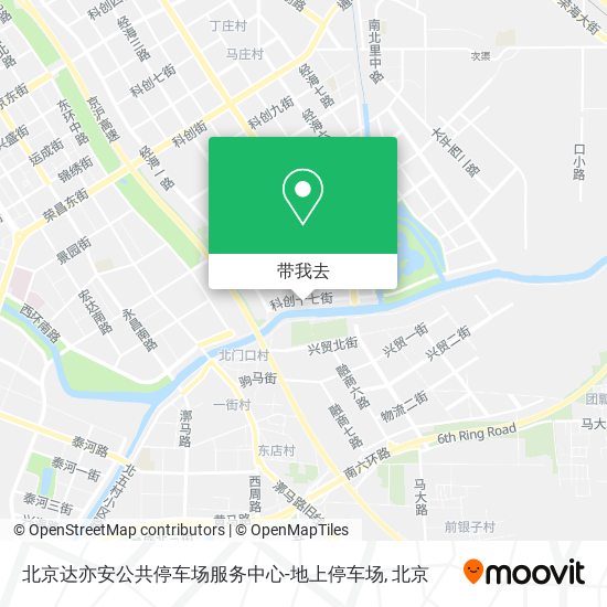 北京达亦安公共停车场服务中心-地上停车场地图