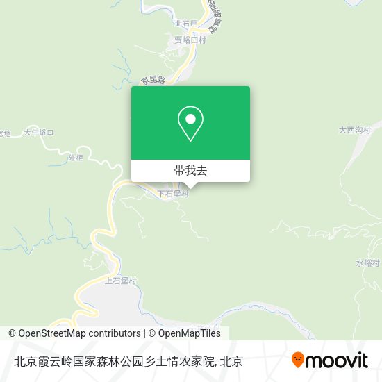北京霞云岭国家森林公园乡土情农家院地图