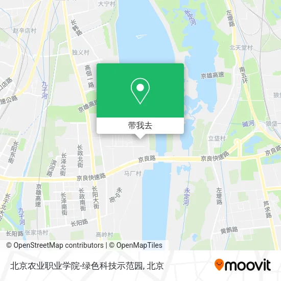 北京农业职业学院-绿色科技示范园地图