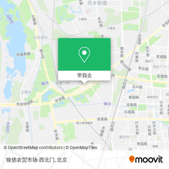 狼垡农贸市场-西北门地图