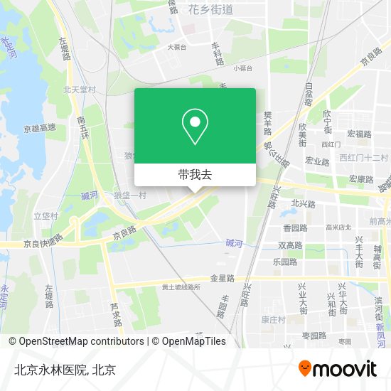 北京永林医院地图