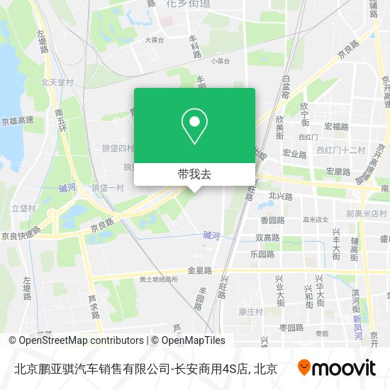北京鹏亚骐汽车销售有限公司-长安商用4S店地图