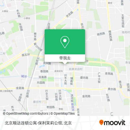 北京顺达连锁公寓-保利茉莉公馆地图