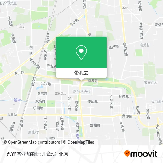 光辉伟业加勒比儿童城地图