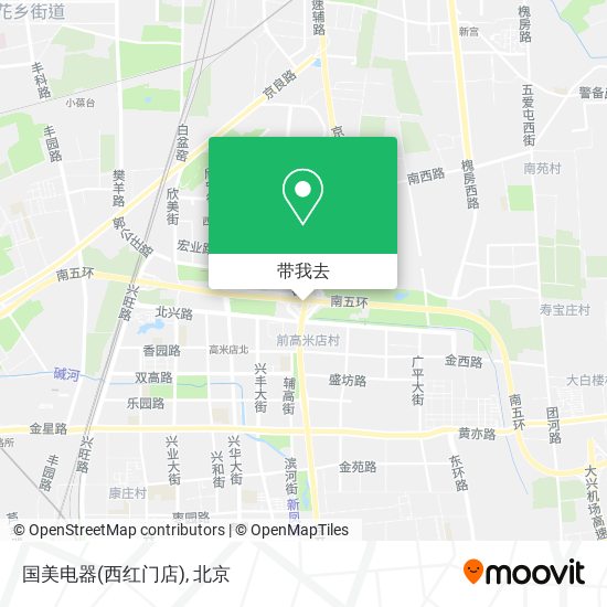 国美电器(西红门店)地图