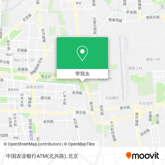 中国农业银行ATM(北兴路)地图