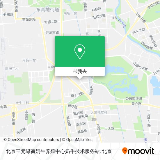 北京三元绿荷奶牛养殖中心奶牛技术服务站地图