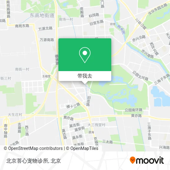 北京菩心宠物诊所地图