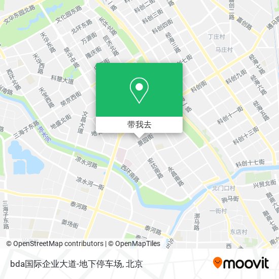 bda国际企业大道-地下停车场地图